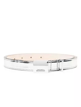 ISABEL MARANT ремень с логотипом, серебристый