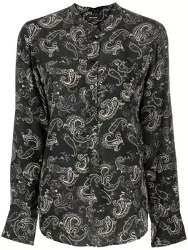 ISABEL MARANT рубашка Rusak с принтом, черный