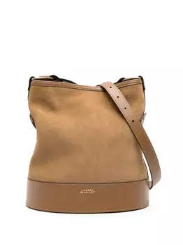 ISABEL MARANT Samara suede shoulder bag, нейтральный цвет
