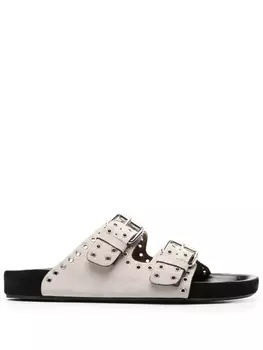 ISABEL MARANT сандалии Lenny с пряжками, нейтральный цвет