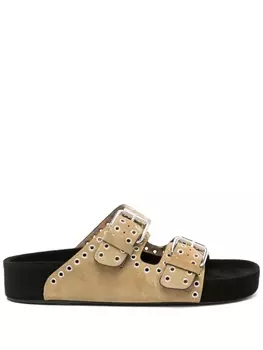 ISABEL MARANT сандалии Lennyo с люверсами, нейтральный цвет