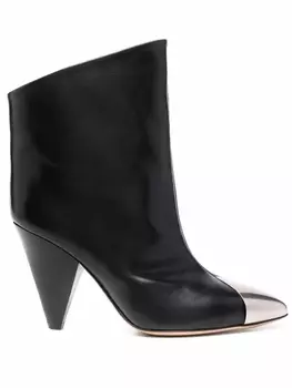 ISABEL MARANT сапоги Lapio с контрастным носком, черный