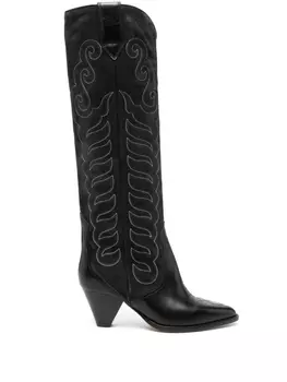 ISABEL MARANT сапоги Liela 60 с вышивкой, черный
