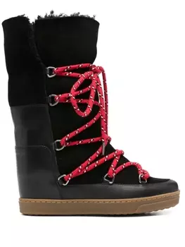 ISABEL MARANT сапоги Nowles со шнуровкой, черный