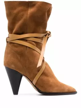 ISABEL MARANT сапоги с ремешком, коричневый