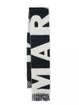 ISABEL MARANT шарф Loliana с жаккардовым логотипом, синий