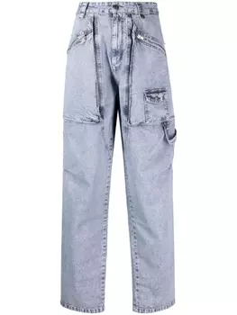 ISABEL MARANT широкие брюки с карманами на молнии, синий