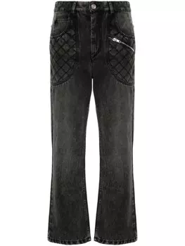 ISABEL MARANT широкие джинсы Cassandre с завышенной талией, серый