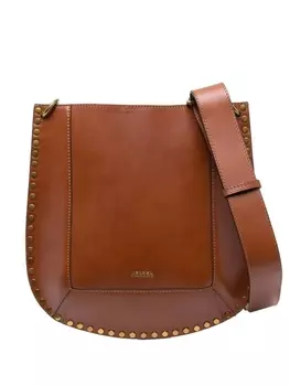 ISABEL MARANT сумка на плечо Oskan с заклепками, коричневый