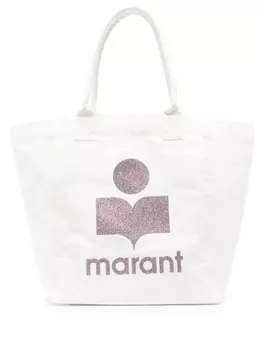 ISABEL MARANT сумка-тоут Yenky с логотипом, нейтральный цвет
