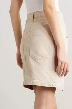 ISABEL MARANT TOILE джинсовая мини-юбка Sabel, бежевый