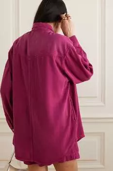 ISABEL MARANT TOILE джинсовая рубашка Таниами, фуксия
