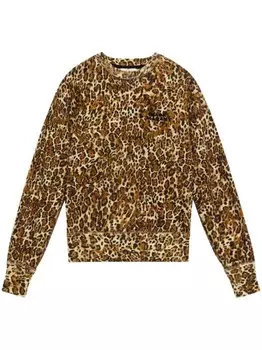 ISABEL MARANT толстовка Shad с леопардовым принтом, коричневый
