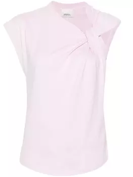 ISABEL MARANT топ из органического хлопка, розовый