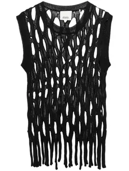 ISABEL MARANT топ Lorry рыхлой вязки, черный
