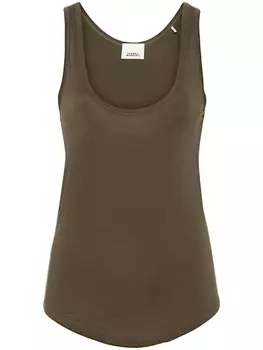 ISABEL MARANT топ Malia без рукавов, коричневый