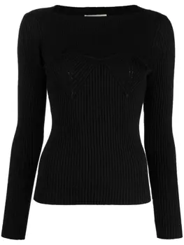 ISABEL MARANT топ Zilyae в рубчик, черный