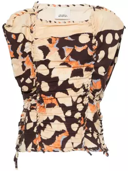 ISABEL MARANT топ Zohra, нейтральный