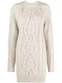 ISABEL MARANT трикотажное платье Nazae, серый