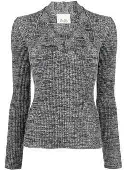 ISABEL MARANT трикотажный топ Zoria, серый