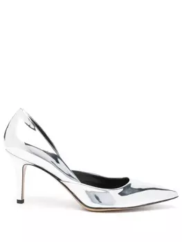 ISABEL MARANT туфли Purcy 80 с эффектом металлик, серебристый