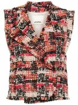 ISABEL MARANT твидовый жилет Djiroy, красный