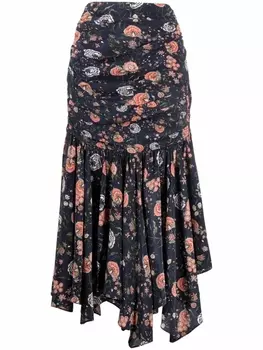 ISABEL MARANT юбка миди Carmina, синий