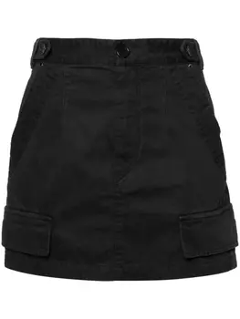 ISABEL MARANT юбка мини Lisabel с карманами карго, черный