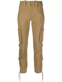 ISABEL MARANT зауженные джинсы карго, коричневый