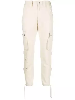 ISABEL MARANT зауженные джинсы карго, нейтральный цвет