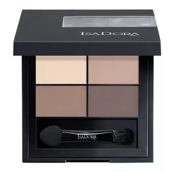 Isadora Четырехместные тени для век Eye Shadow Quartet 01 Muddy Nudes 4g