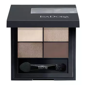 Isadora Eye Shadow Quartet четверные тени для век 04 Cappuccino 4g