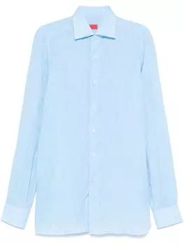 Isaia льняная рубашка, синий