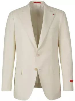Isaia однобортный пиджак, нейтральный цвет