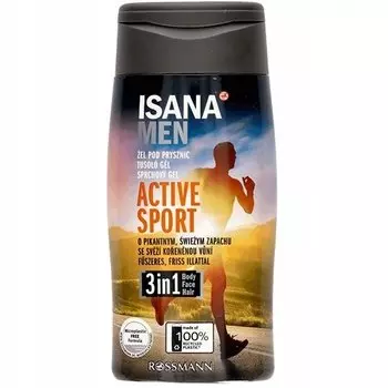 ISANA Men active Sport гель для душа 3в1