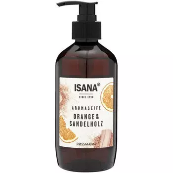 ISANA Жидкое мыло с дозатором Апельсин и Сандал 350 мл Увлажняет