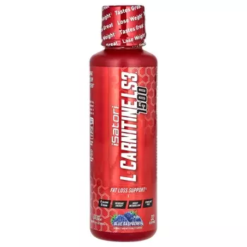 Isatori L-Carnitine LS3 1500 Голубая малина 16 жидких унций (480 мл)