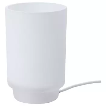 ISBRYTARE ИСБРЮТАРЕ Лампа настольная, матовое стекло белый, 16 см IKEA