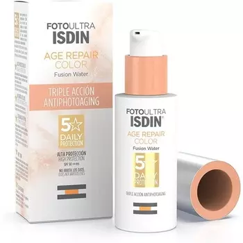 ISDIN FotoUltra Age Repair Color Fusion Water SPF 50 Тонированный солнцезащитный крем для лица 50 мл