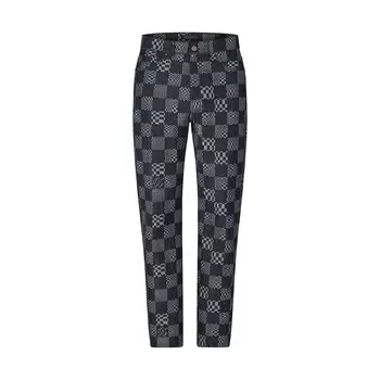 Искаженные брюки из денима Damier Louis Vuitton, синий