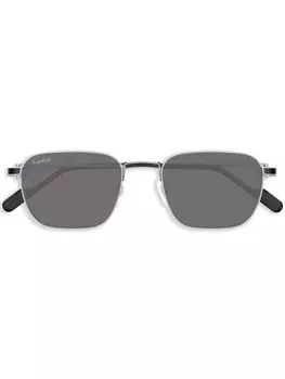 Исключение солнцезащитные очки Cartier Eyewear, серебряный