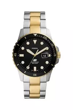 Ископаемые часы Fossil, серебро