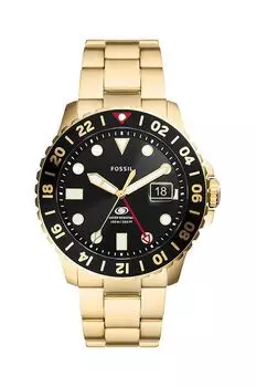 Ископаемые часы Fossil, золотой