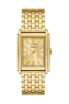 Ископаемые часы Fossil, золотой