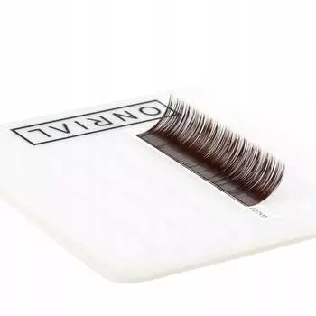 ИСКУССТВЕННЫЕ РЕСНИЦЫ ONRIAL ТЕМНО-КОРИЧНЕВЫЕ/21 ПОЛОСКА/B 0,10 10 мм