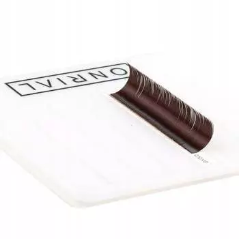 ИСКУССТВЕННЫЕ РЕСНИЦЫ ONRIAL ТЕМНЫЙ ШОКОЛАД/21 ПОЛОСКА/CC 0.07 МИКС 9-12 Inne