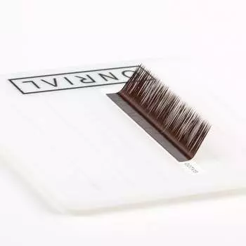 ИСКУССТВЕННЫЕ РЕСНИЦЫ ONRIAL ТЕМНЫЙ ШОКОЛАД/21 ПОЛОСКА/Л 0,07 11 мм