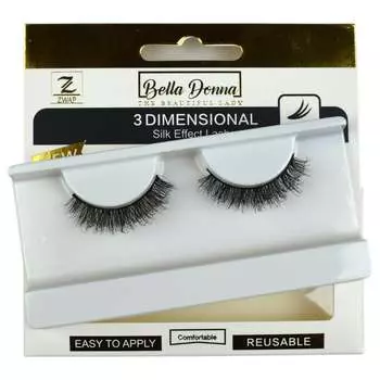 ИСКУССТВЕННЫЕ ШЕЛКОВЫЕ РЕСНИЦЫ НА ПОЛОСКЕ 5D - D568F Zwap