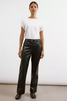 Искусственная кожа джинсы Albaray, черный