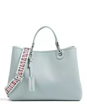 Искусственная кожа My EA Шоппер Emporio Armani, синий